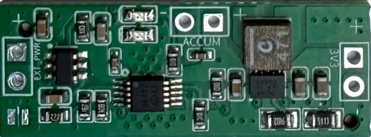 MicroPowerCore v1.2 power board, top view