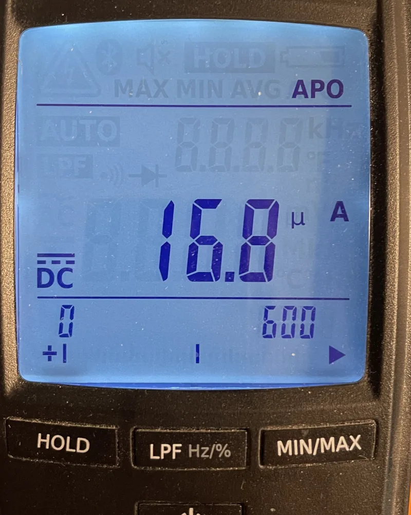 MicroPowerCore v1.2 board connected to a Li-Po battery